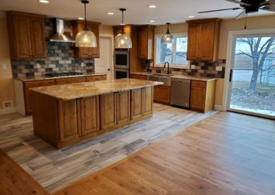 Kitchen with wooden theme